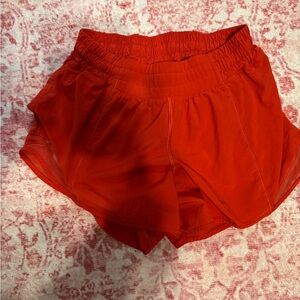 Vibrant Red Women's lululemon shorts